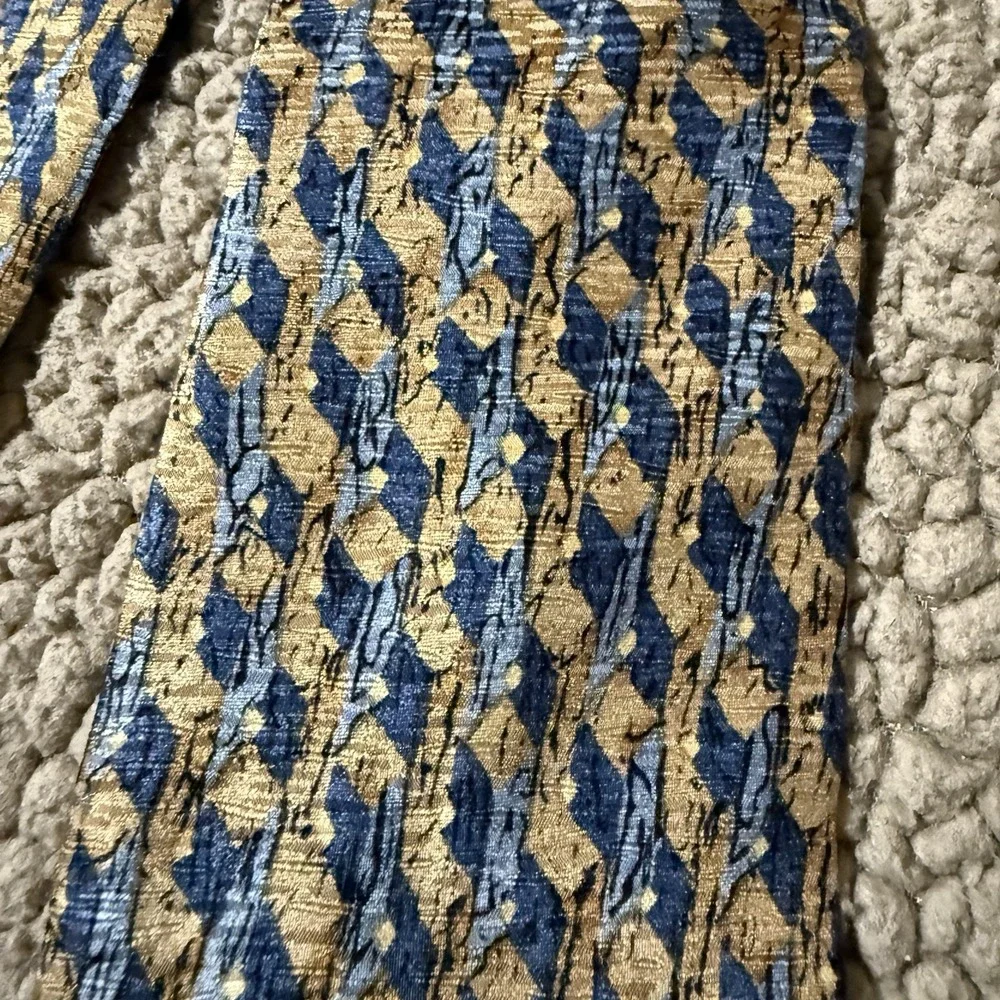 Cocktail Collection Martini Men's Tie 100% Silk Gold, Blue, Purple And Black